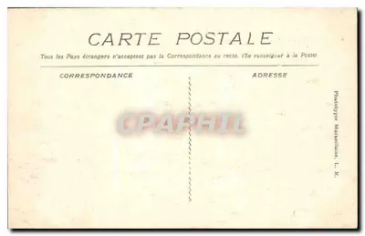 Marseille - Le Prophète — widok z portu i domów na wzgórzu — Phototypie Marcellaise, nr 762 — Rewers