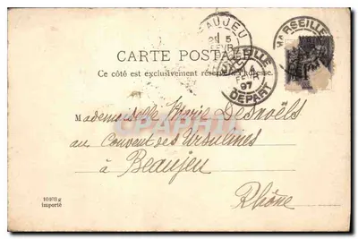O Velho Porto — Marselha — editor desconhecido, número de série não visível — Verso