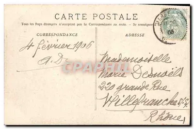Marseille - Widok brzegów Corniche (Efekt fali) — Fototypia, nr 2501 — Rewers