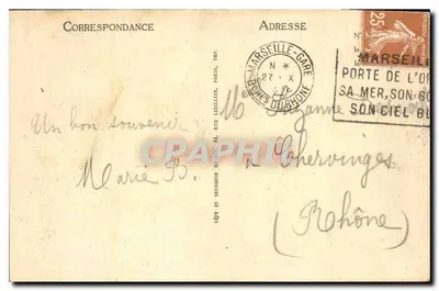 Marseille — O Calçadão de Rive Neuve — LL — Verso