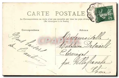 Auvergne (Puy-de-Dôme) — La Bourboule, Trasa Plateau, Wspinaczka Funicular — wydawca M.T. nr 640 — Rewers