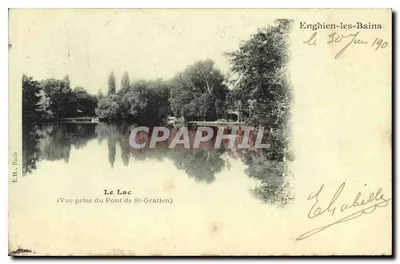 O Lago — Vista tirada do Ponte de St-Gratien — E.H. Paris