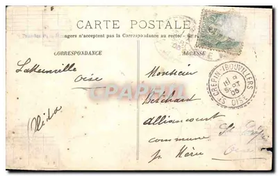 Gisors — Torre do Prisioneiro, lado Dannelton — Foto. Edição Languir, França — Verso