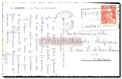 Angers — Plac Ralliement — Wydawnictwo Sotfigy — Rewers