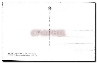 Embrun — Wieża Czarna — Stary zamek arcybiskupi (XII w.) — Rewers