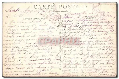 Bulwar Félix-Martin i palmy — Saint-Baphake, Var — F.L. — Rewers