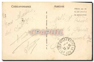 Les Sables-d'Olonne — Kasyno i taras — wydawca anonimowy, n°5 — Rewers