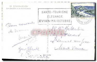 Evian-les-Bains — I Giardini e la Promenade — Società degli Arti Fotografici — Verso