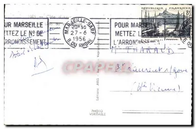 Plik Côte d'Azur — widok w formie konturów — Wydawnictwo ARIS, nr 1085 — Rewers