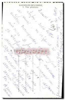 Bagnolles-de-l'Orne — Widok ogólny — R. Gallois — Rewers