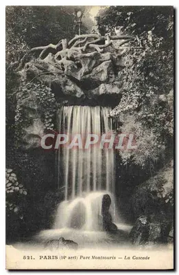 Paryż (14e arrondissement) Park Montsouris — La Cascade — n° 521