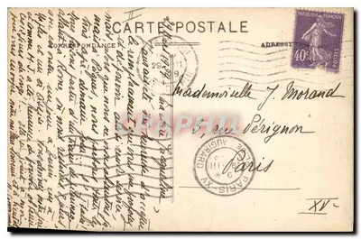 Domek Invalidów — Paryż (VII okr.) — F. E. PARIS — Rewers