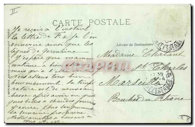 PARYŻ. — Arc de Triomphe i Champs-Élysées. — LL. — 23 kwiecień 1904 — Rewers