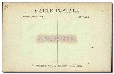 Bảo tàng Victor Hugo — Phòng chết — G. Bouchetal, xuất bản, 72, đại lộ l'Hôpital, Paris — Mặt sau