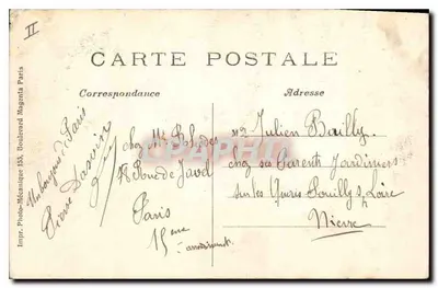 PARIS — Ogród Botaniczny — Façada Muzeum Zoologii — Photo-Mécanique Paris — Rewers