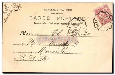 Vichy - Aleja Nowego Parku — L. R. Vichy, n°12 — Rewers
