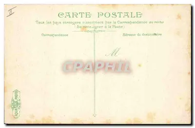 Vichy. Gara — Statua Sprawiedliwości trzymająca latarnię — wydawca AQUA & PHOTO PARIS — Rewers