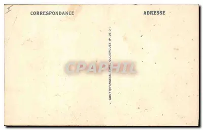Vichy — Źródła Uzès — J. Gouttefangeas, Olliergues — Rewers