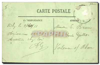 Vichy — Park i Galeria zamknięta — LL. n° 198 — Rewers