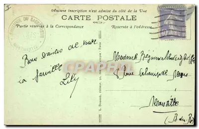 Paris-Montmartre — Basilica of the Sacred Heart with the New Statues of Saint Joan of Arc and Saint Louis (in green bronze) — L. Bonason, Publisher — Back