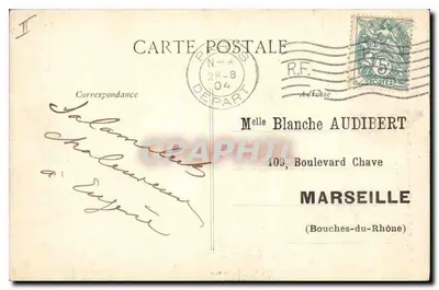 Parigi - Montmartre - Rue de la Barre — vista della basilica del Sacré-Cœur — C. L. C. n° 565 — Verso