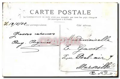 Paris — A Basílica de Montmartre — Editor não identificado, número de série não visível — Verso