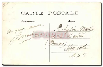 Parijs - Montmartre - Het Heilig Hart gezien vanaf de Rue de la Bonne - G. M. — Achterkant