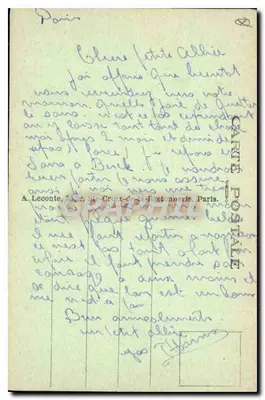 Paris — Der Sacré-Cœur — A. L. (n° 228) — Rückseite