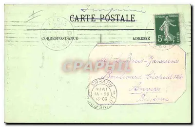 Paris — O Sagrado Coração — LL. — N° 1193 — Verso