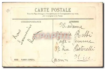 Le Sacré-Cœur — vue de la basilique à Paris — éditeur L.L. — Verso