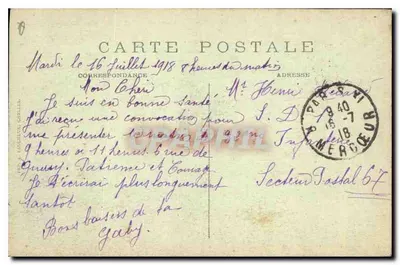 Paris — O Sagrado Coração de Montmartre — L. D. — Verso