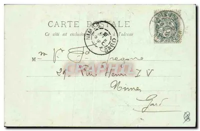 Parijs — De funiculaar van het Sacré-Cœur — LL, n°219 — Achterkant
