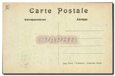 París — El Teleférico de Montmartre y la Basílica del Sagrado Corazón — Imp. Phot. 'L'Abeille', Asnières - París — Reverso