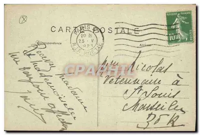 PARIS — El Sagrado Corazón de Montmartre — editor desconocido — Reverso