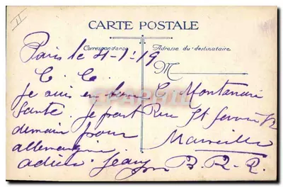 Paris - Der Sacré-Cœur — Verlag V.C., Nr. 496 — Rückseite