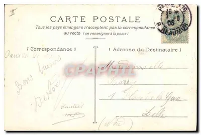 Igreja de São Pedro de Montmartre e a Basílica (lado Oeste) — G. C. A., Paris, n° 588 — Verso