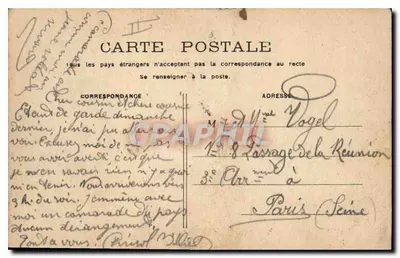 PARIS - Chiesa del Sacro Cuore — vista da una strada — editore non identificato — Verso
