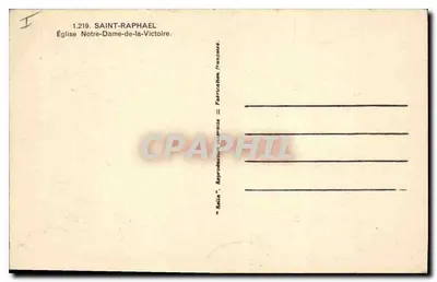Kościół Najświętszej Maryi Panny Zwyciężczyni — Saint-Raphaël — Rella — Rewers