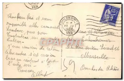 Rondom Toulon — Uitzicht op de calanque van Cap Brun — Celtische uitgaven, n°258 — Achterkant