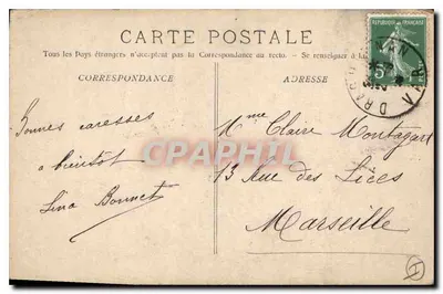 Draguignan - Chapelle de N.-D. du Peuple — façade gothique ornée de statues et d'un portail à rosace, éditeur Phototype J. Labour, n° 282 — Verso