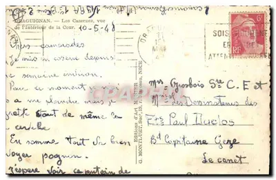 Canonniéri Bernardi — Quartel militar — Edições d'Art Ménier — Verso