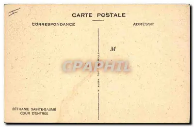 Béthanie Sainte-Baume — Wjazd — M. Audry, wyd. M. Belle — Rewers