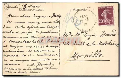 Le Trayas - Widok na wile i Estérel Grand Hôtel - LL — Rewers