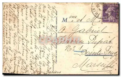 Saint-Raphaël - Le Port, De Kerk en Het Hotel Napoléon — RM, n°758 — Achterkant