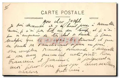 Toulon - Pin Galles — Widok wybrzeża z rybakiem na skałach — Wydawca nieznany, nr 14 — Rewers