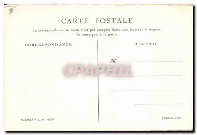 Le Trayas — Calanque de Maudois — Agenda P.L.M. 1925 — Rewers