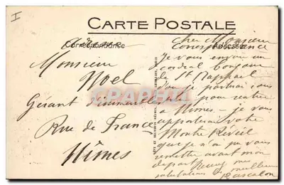 Saint-Raphaël (Var) — Widok na Fréjus, Bany i Bulwar Félix-Martin — Wydawca ND — Rewers