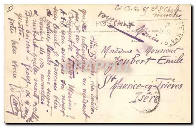 Foumènes de Médena — Toulon — Ed. Carton n°187 — Verso