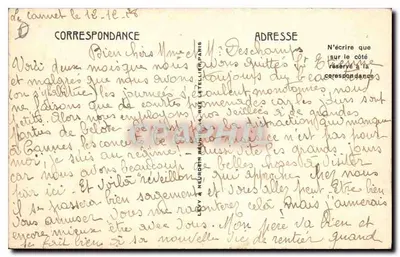L'Estérel — Calanque de la Baumette (Près d'Agay) — LL, n°34 — Verso