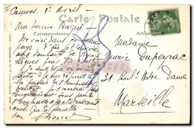 Corniche Esterel — Widok z punktu Esquillon — Jhot, nr 251 — Rewers